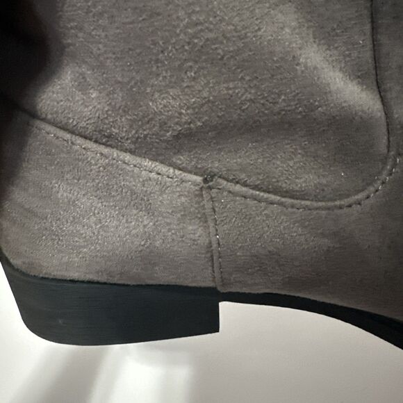 Maurices Regina Sherpa Women's Ankle Boots Size 8 M Black Fold Over Zip-Up - Picture 10 of 14